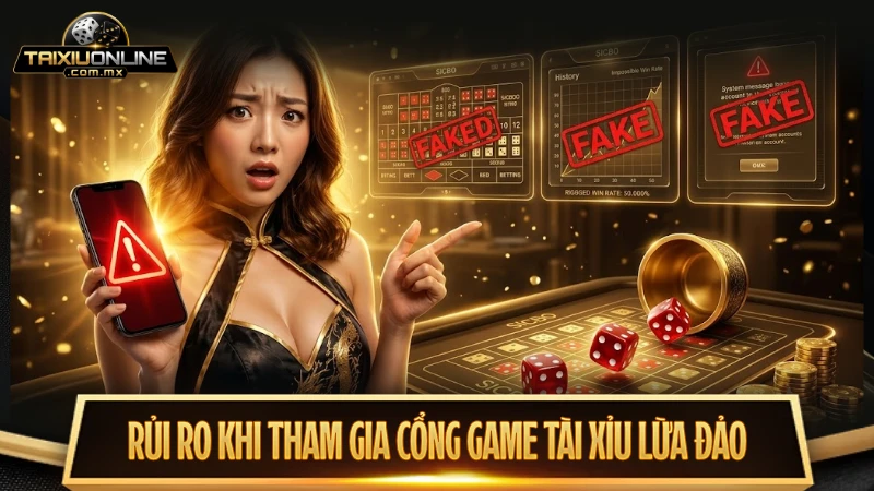 Rủi ro có thể gặp phải khi tham gia cổng game kém an toàn