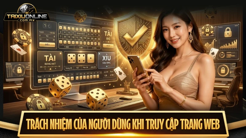 Trách nhiệm của người dùng khi truy cập trang web profitpoint.io